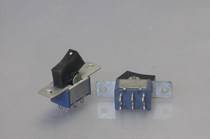 Black hat blue shell button switch KND2 250V 3A 6-foot 2-speed boat type toggle switch rocker switch