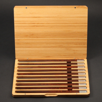 NEWREA New Sharp B Class Serpent Wood Chopsticks Send Gift Collection Handpicked Flower