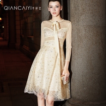 Evening dress 2021 New banquet temperament slim party dress usually wear princess dress autumn 7223YH