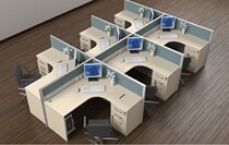 Office furniture fashion multi-person screen combination office space simple modern board 2-person screen partition desk