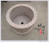Natural stone large mop pool Stone mop basin Garden art mop bucket Mop pool basin MOP trough round
