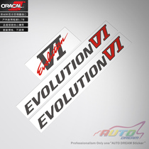 Mitsubishi Evolution 6 sticker decal Mitsubishi EVO6 generation car sticker paper car sticker flower