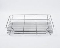 New kitchen pull basket stainless steel basket cabinet pull basket deepened and thickened stainless steel plate