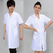 Mens doctor White Coat long sleeve short sleeve doctor lab clothes thin elastic and thick men and women nurse work clothes