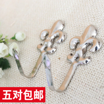 High quality and low price factory sales small iron hook curtain adhesive hook wall hook special price value hanging ball hook hook buckle coat hook