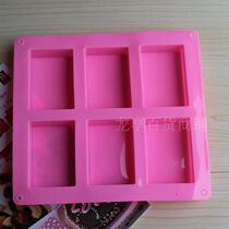 6 Rectangular Brick Silicone Cake Mould Single Hole 100ml