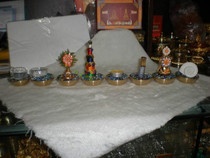 Eight for a set of water water flowers and lanterns painted fruit Buddha home accessories ornaments tantric external tribute