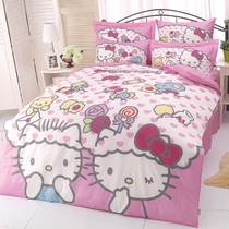 Hello Kitty My favorite series - Double Pure Cotton Four Piece Bed Pack Sleeve Set