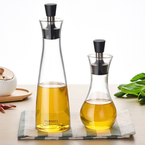 Household leak-proof glass soy sauce pot fragrant oil seasoning bottle kitchen supplies large practical oil tank oil bottle vinegar bottle