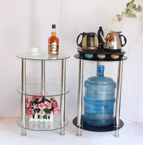 Small apartment round coffee table Simple modern creative living room side a few corners a few small coffee table Round table Coffee table Tempered glass