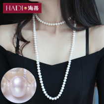 Heidi jewelry to Shang 7-8mm strong gloss freshwater pearl necklace long sweater chain Mothers Day gift