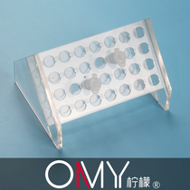 OAMAY experimental supplies oblique plexiglass centrifugal tube frame 1 5 2ml 28 holes can be customized