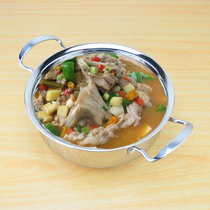 High grade stainless steel hot pot induction cooker hot pot gas stove universal compound hot pot home restaurant applicable