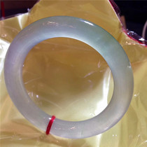 Natural emerald bracelet Myanmar old pit ice species floating green flower female model with certificate jade bracelet round jade bracelet