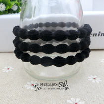 6mm thick black pea section Hairband head rope high elastic fabric rubber band DIY bow jewelry accessories wholesale