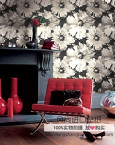wq wallpaper AVANT GARDE imported American paper wallpaper seabrook simple wallpaper big flower