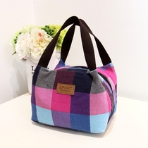 (daily special price) Han edition Canvas New Small Fresh Handbag boxed hand carrying cloth art Female sports bag