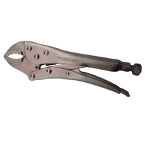 Hardware car auto repair auto maintenance tool pipe pliers clamping pliers straight-mouth fixed pliers 10-inch round-mouth type large force pliers