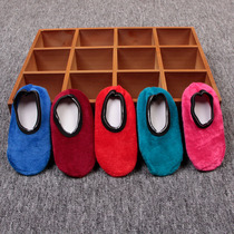 3 pairs of autumn and winter new children's non-slip floor socks baby padded plus velvet socks early education shoes socks home socks boat socks