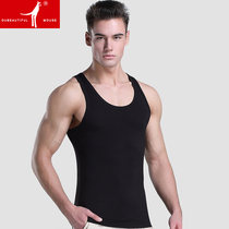 Mens soil vest Ice Silk no trace boundless summer loose thin tide cool two two tendons cross shoulder boast belt vest men