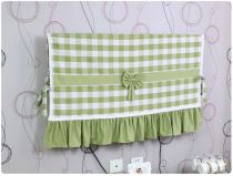Green plaid TV cover TV cloth computer cover Universal cloth TV dust cover can be customized