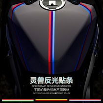 Electric Motorcycle Reflective Sticker Waterproof Modified Accessories Scratched to shelter Personality 125 Motorcycle body Sticker