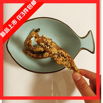 Shandong Qingdao specialty Aegean Island spiced stick fish ready-to-eat snacks seafood horse fish 100g Any 3 pieces
