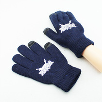 Sword God domain cartoon anime touch screen cashmere warm gloves