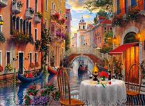 Wooden adult 500 pieces of wood puzzle 520 educational toys beautiful landscape oil painting Italian style