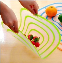 Creative sanitary cutting board Frosted non-slip ultra-thin transparent cutting board Soft cutting board Production Enzyme special cut fruits and vegetables