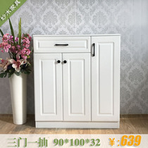 European shoe cabinet Foyer cabinet Adjustable laminates Entrance cabinet Storage Balcony cabinet Bay window cabinet with drawers can be customized