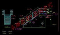 Building components steel ladders and platform railings CAD construction cad drawings architectural dwg drawings