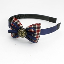 South Korea imported childrens hair accessories big girl hair hoop student headband Korean bow hair card has teeth