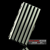 Double Gun Cigarette Case 10 Brass Corrugated design 603 Automatic cigarette case Smoke creative ultra-thin boutique