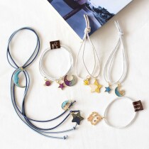 Starry Sky Hairband Girl Hair Rope Korean Headwear Simple Leather Band Tie Hair Cord hipster Personality Adult Hair Decoration