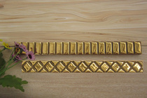 Tile edge strip gilded small strip wave line waist line TV background wall skirting line frame line kitchen waist line
