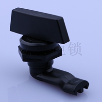 Haitan new base lock round black power cabinet lock switch control cabinet door lock plastic cylindrical lock