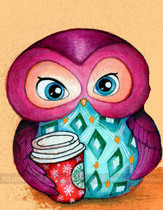 DMC self-matching cross stitch kit HAE-Autumn Owl autumn Owl cartoon dream full embroidery