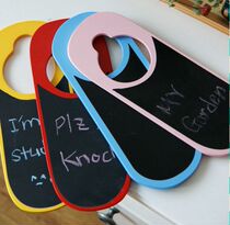 European creative blackboard home hanging door wooden double-sided small blackboard office message board pendant menu card