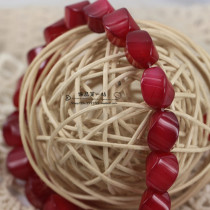 Natural Brazil AAA (3A agate twist beads twist beads Twist Pearl Ornament Accessories Purple Red