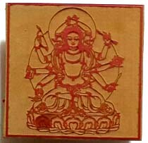 6 * 6cm red rubber seal to go to the mother-one of the twenty-one (Nibe Pie)