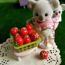 112 new 3-year-old 4-year-old plastic neutral under 10 yuan mini home food play scene small fruit-tomatoes