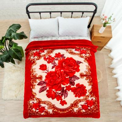 Rascher Blanket Wedding Celebration Gift Double Layer Thickened Winter Single Double Coral Suede Blanket Quilt Student Lay