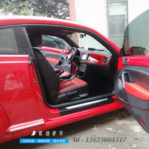 Chongqing car interior modification package leather seat cover red and black with central control door panel