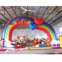 New 10-meter colorful door inflatable arch gas mold wedding props supplies wedding wedding