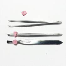 Eyebrow forceps plucking clip beard pliers beauty tool stainless steel eyebrow clip repair eyebrow tweezers Bevel clip flat clip