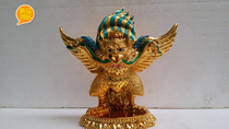 Buddhism Golden Winged Dapeng Bird Buddha Statue Large Buddha Hall Essential Protecting God
