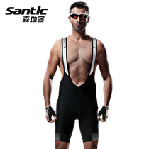 Santic Forest Guest Spring and Summer Pro Strap Riding Pants Mountain Bike Cycling Shorts Men Challenger