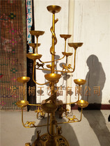 Chinese bronzes fifteen even branches lamps Han wedding film and TV props Multi-branch candle bronze lamp handicraft ancient lamps