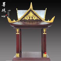 Zhangzhang Wood Thai-style Buddhist niche Buddhist niches Guanyin platform solid wood Buddhist niches Buddhist cabinets home economic shrines hanging cabinets
